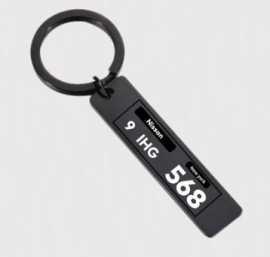 Personalized Number Plate Car Keychain, $ 18