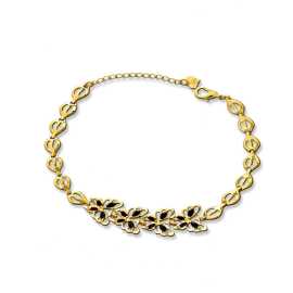14K Black Gold Plated Butterfly Anklet, $ 12