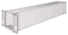 Buy 45-foot high cube pallet wide containers, São Paulo