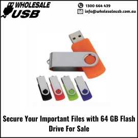 Secure Your Important Files with 64 GB Flash Drive, $ 0
