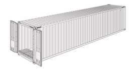 40ft high cube pallet wide shipping container, São Paulo