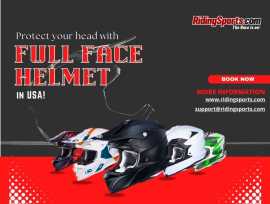  protect your head with full face helmet in USA!