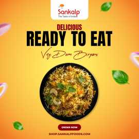 Buy ready to eat delicious veg. dum biryani, Ahmedabad