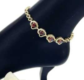 CZ gold plated Anklet, $ 5