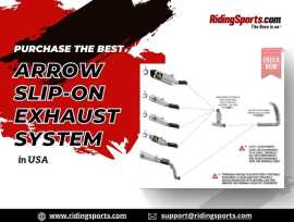 Purchase the best Arrow slip-on exhaust system in 
