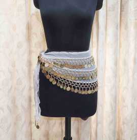 Belly Dance Hip Scarf Belt with Coins, $ 8
