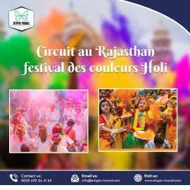 Circuit au Rajasthan festival des couleurs Holi, Brussels