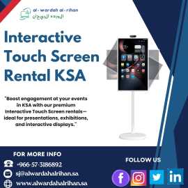 Advantages of Renting Interactive Touch Screen KSA, Riyadh