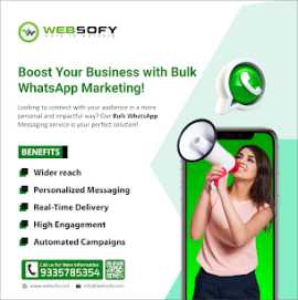 Bulk whatsapp sms service in india| Websofy , Lucknow