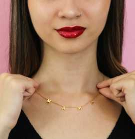 MAMA Necklace | Letter Necklace | Chain Necklace, $ 13