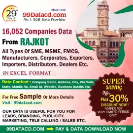 List of Companies in Rajkot, Delhi