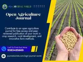 Open Agriculture Journal