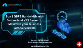 1 GBPS Switzerland VPS Server by Serverwala, Basel
