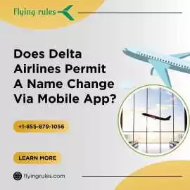 Does Delta Airlines Permit A Name Change Via Mobil, New City