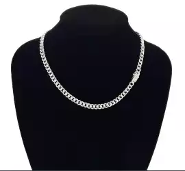 6 MM Monaco Lock Cuban Chain, $ 10