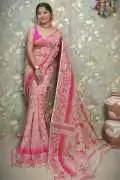 Light Pink Soft Jamdani Saree, $ 1,500