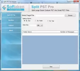 Divide Large Outlook PST Files with Softaken Tool, Akron