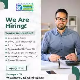 Accountant Job in Sonipat | Trusted Placement Service in Sonipat, Rp 40,000, Sonipat