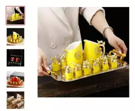 Elevate Your Home with Gold Plated Ceramic Liquor , $ 92