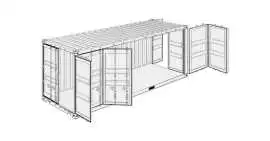 20ft side door shipping container, São Paulo