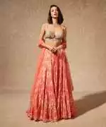 Buy Chamee And Palak Lehengas Online at Muzai, $ 250