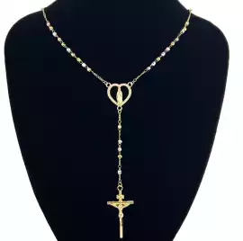 6 MM Guadalupe Disco Ball Beads Rosary, $ 8