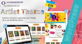 Artists WordPress Theme, London