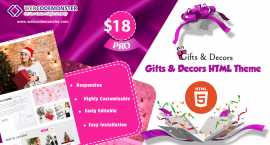 Gift Shop HTML Theme, London