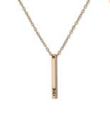 Engraved 3D Bar Necklace, Los Angeles