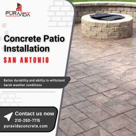 Concrete Patio Installation In San Antonio, San Antonio