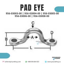 MARINE STAINLESS STEEL PAD EYE FOR BOAT YACHT SHIP