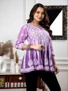 Classic Contemporary Style with Chikankari Anarkal, Lucknow
