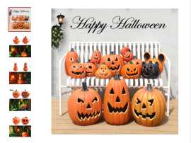 Halloween Pumpkin Led Light Lamp, $ 24