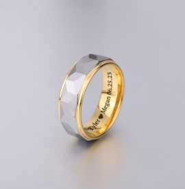Personalized Tungsten Wedding Ring, $ 123