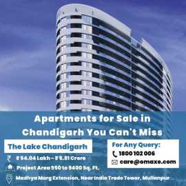 Apartments for Sale in Chandigarh You Can't-Miss, Chandigarh
