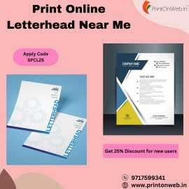 Professional Custom Letterhead Printing Online!, Lucknow