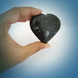 Larvite Gemstone Crystal Heart, Los Angeles