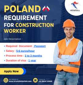 Poland Requirement For Construction  Worker, Ahmedabad