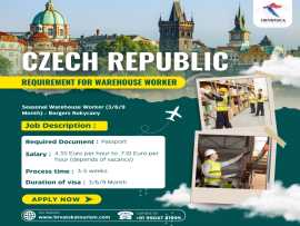 Czech  Republic Requirement For Warehouse Worker, Ahmedabad