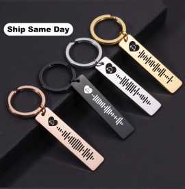 Voice Message -QR Code Custom Keyring, $ 17
