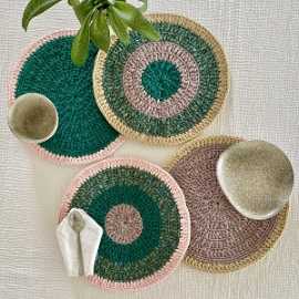Eco-Friendly Round Dining Mats by Project1000, ₹ 1,200
