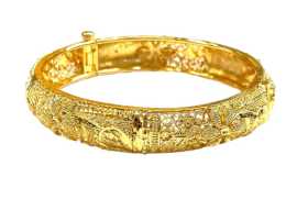 Gold Plated Openable Bangles, $ 35