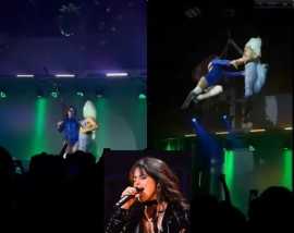 Drag Queen Falls After Rope Breaks During Camila C