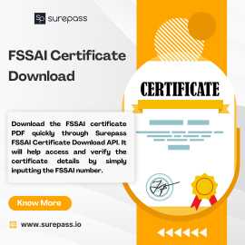 FSSAI Certificate Download - Surepass, Delhi