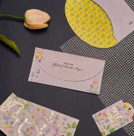 Beautiful personalised money envelopes at Lachi, Virginia Beach