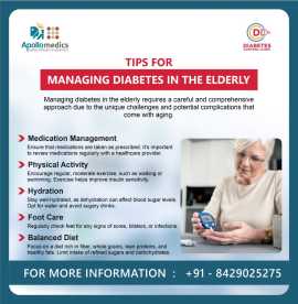Tips for Managing Diabetes in the Elderly , Lucknow