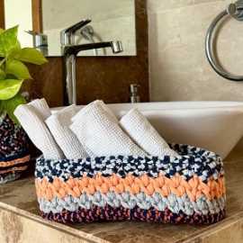 Cozy Oval Crochet Baskets by Project1000 , ₹ 899