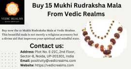 Buy 15 Mukhi Rudraksha Mala From Vedic Realms, $ 0