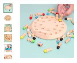 Hurry Kids Game Chess Wooden Memory Match Stick, $ 15
