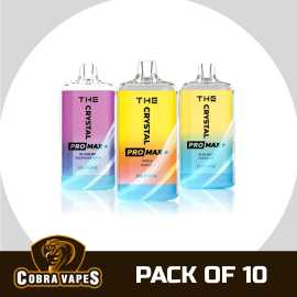 Crystal Pro Max 10000 Box of 10 Vape - 10,000 Puff, £ 15
